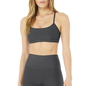 ALO AIRLIFT INTRIGUE BRA ANTHRACITE GREY L